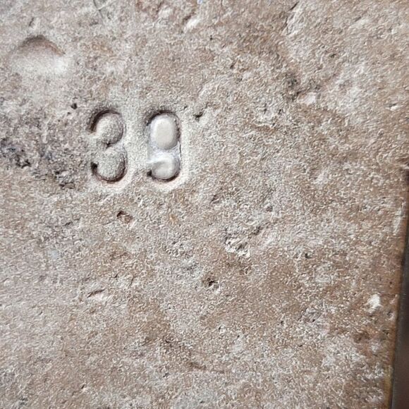 Miu Miu Women's Size 8.5 Brown Studded Spike Ankle Cork Platform Wedge Sandals - Picture 8 of 9